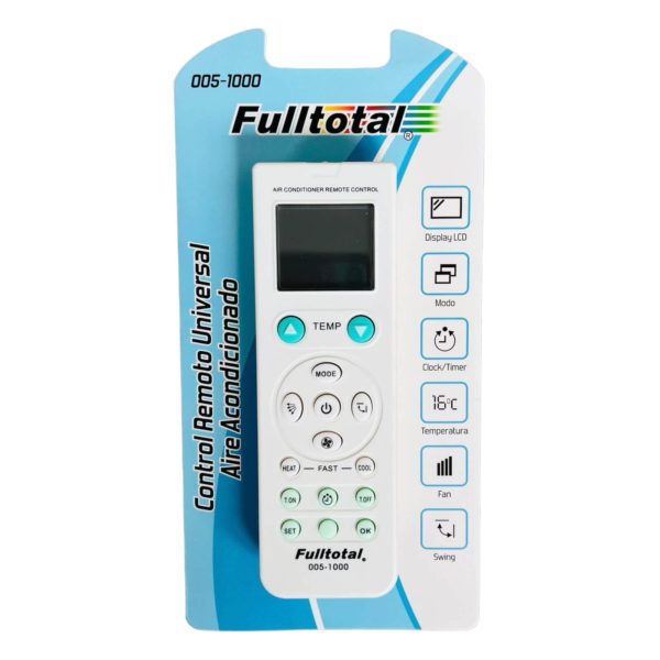 CONTROL REMOTO UNIVERSAL P/ AIRE ACONDICIONADO FULLTOTAL