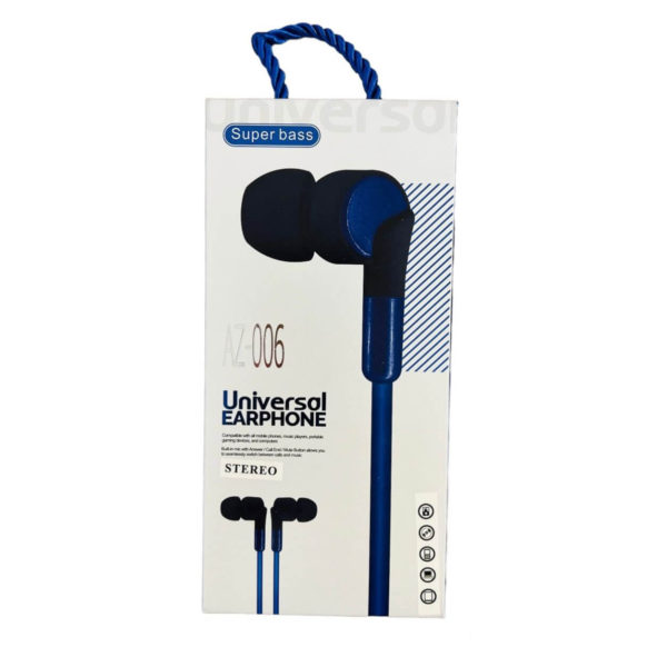 AURICULAR SUPERBASS AZ-006 MANOS LIBRES IN EAR