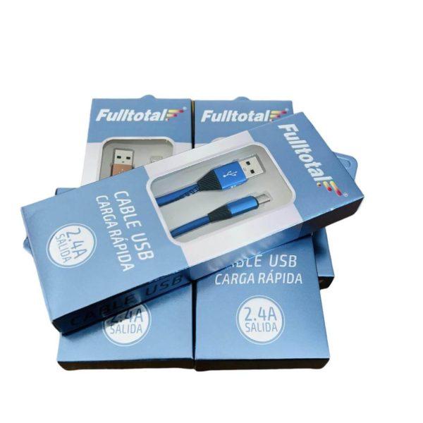 CABLE USB 2.4A TYPE C 1M FULLTOTAL