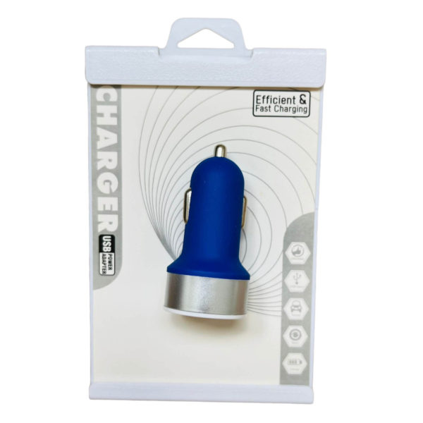 CARGADOR USB-12V DOBLE colores ENGOMADO M17-102