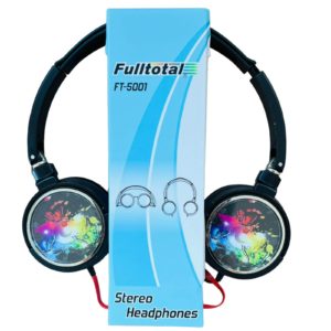 AURICULAR C/ARO FULLTOTAL FT-5001 CABLE PLANO  p/MP3
