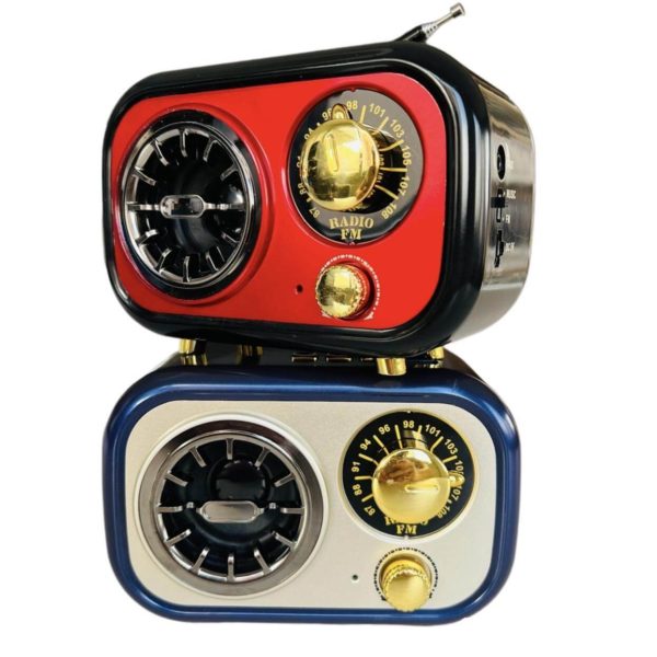PARLANTE BT MK-143 DE DISEÑO VINTAGE  C/RADIO AM/FM -TFCARD-USB-ENTRADA AURICULAR
