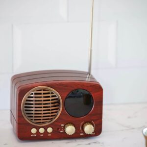 PARLANTE BT MK-616 DE DISEÑO VINTAGE C/RADIO-TFCARD-USB-ENTRADA AURICULAR