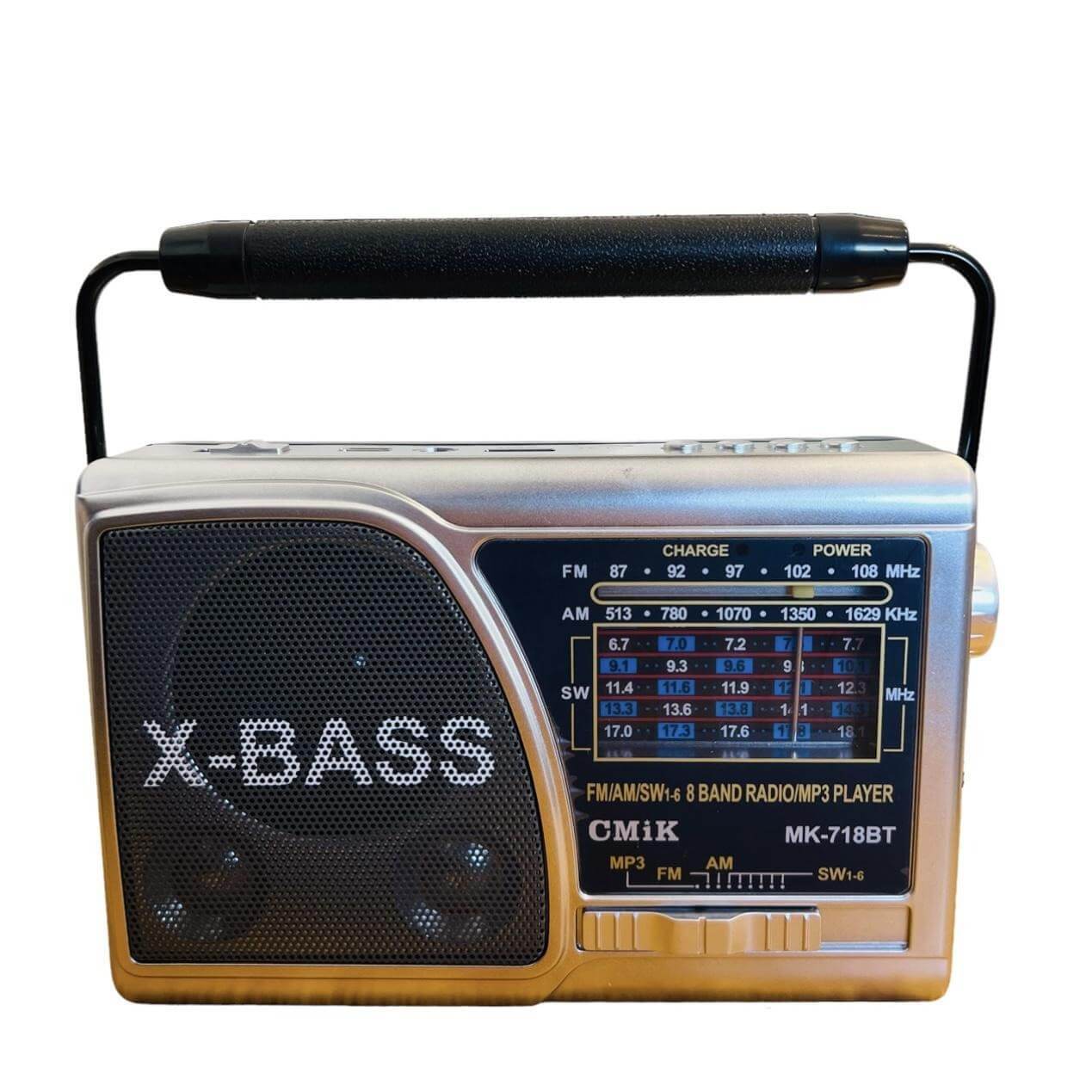 PARLANTE BT MK-718  DE DISEÑO VINTAGE  C/RADIO AM-FM-TFCARD-USB-ENTRADA AURICULAR ¡¡CON LINTERNA!!