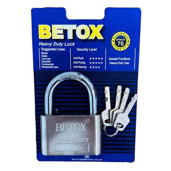 CANDADO BETOX ARO CORTO 70MM