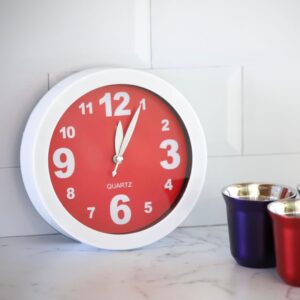 RELOJ DESPERTADOR DE PARED Y ESCRITORIO A PILA MOD. 8888 4 COLORES