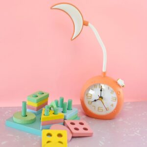 RELOJ DESPERTADOR + LAMPARA RECARGABLE DE DISEÑO HD3403