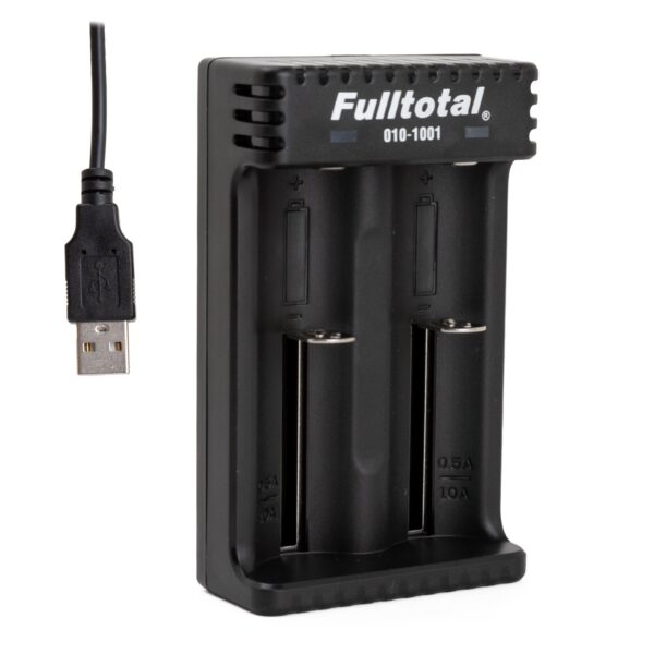 CARGADOR MICROUSB P/ PILAS DE LITIO ION 2 CANALES