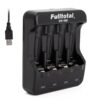 CARGADOR MICROUSB P/ PILAS AA Y AAA NI.MH 4 CANALES