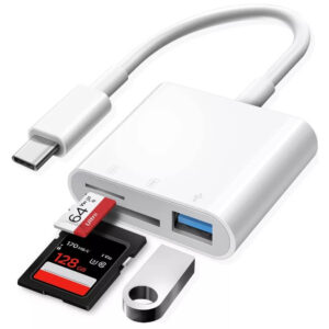 LECTOR DE MEMORIA TIPO C P/MICRO SD/SD + USB HEMBRA