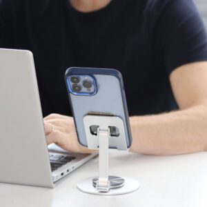 SOPORTE CELU ALUMINIO 360° GIRATORIO