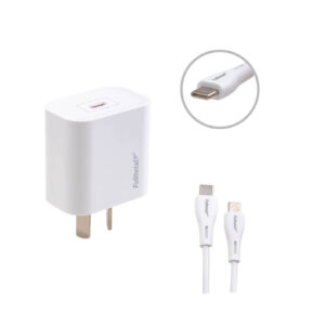 CARGADOR RAPIDO 3.0AMP TYPE C A 220V C/CABLE TYPE C-TYPE C