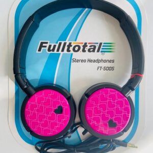 AURICULAR C/ARO FULLTOTAL FT-5005 CORAZONES CABLE PLANO  p/MP3