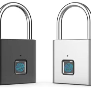 CANDADO ALUMINIO PREMIUM 47MM CON HUELLA USB RECARGABLE