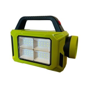 LUZ DE EMERGENCIA RECARGABLE Y SOLAR CON LINTERNA Y LUZ TRASERA 6689A