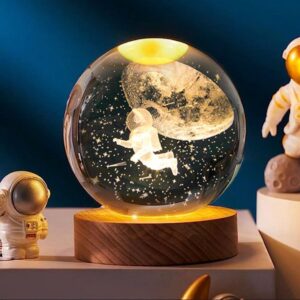 LAMPARA LED CRYSTALL BALL LUNA MENGUANTE M24-736