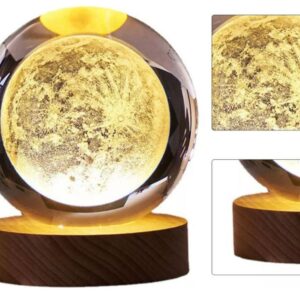 LAMPARA LED CRYSTALL BALL LUNA LLENA M24-713
