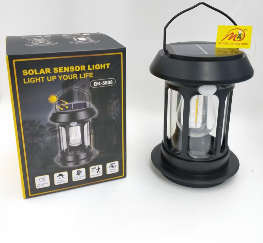 LUZ CAMPING RECARGABLE Y SOLAR PATIO/JARDIN/CAMPING BK-5809