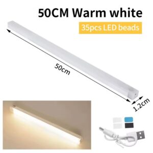 BARRA LED USB RECARGABLE 50CM CON SENSOR DE MOVIMIENTO