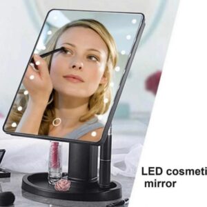 ESPEJO LED CON LUZ RECTANGULAR 6,5'' A PILA Y TAMBIEN FUNCIONA ENCHUFADO