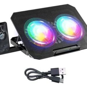 BASE COOLER PARA NOTEBOOK C/LUZ Y SOPORTE PARA CELULAR N33