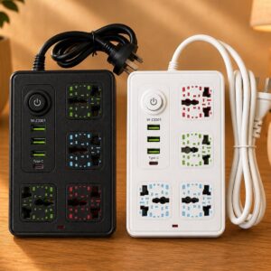 ZAPATILLA FAST CHARGING 4 BOCAS + 3 USB + 1 USB TIPO C MOD. W-Z3301-2507